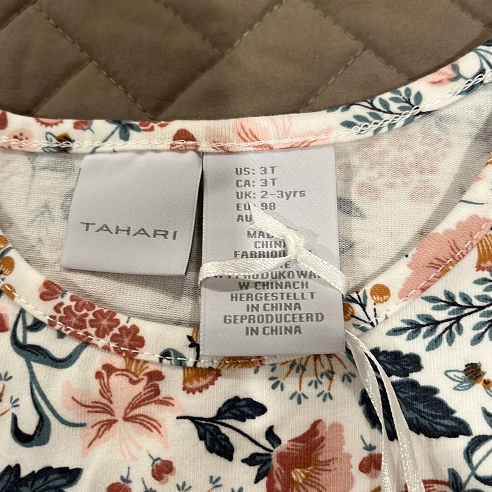 TAHARI Toddler Girls 2pc Corduroy Jumper Set With Headband / NWT / Size 3T - Picture 7 of 10